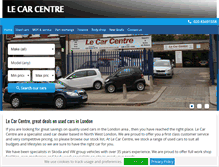 Tablet Screenshot of lecarcentre.co.uk